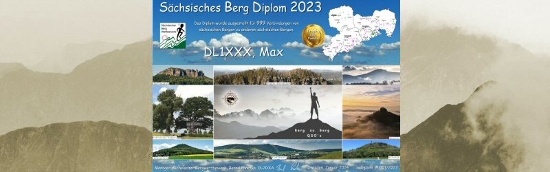 Sächsisches Berg Diplom für 2023