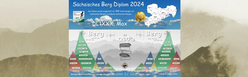 Sächsisches Berg Diplom für 2024