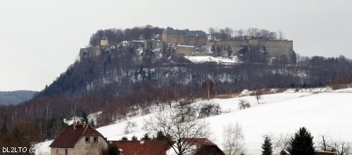 Festung Königstein aus der Ferne