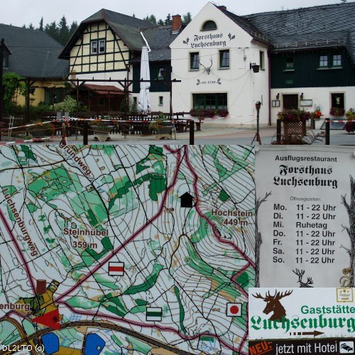 Ausgangspunkt zur Wanderung ist das Forsthaus 'Luchsenburg'