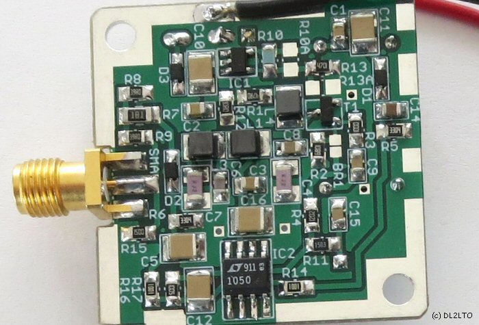 bestückte Platinenunterseite