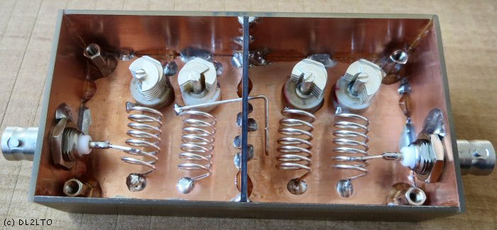 aufgebautes Bandpassfilter