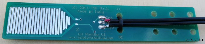 Platine vom CW-Stick mit Kabelanschluss