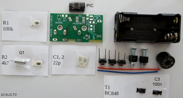 CW-Uhr, Bauteiel im Überblick