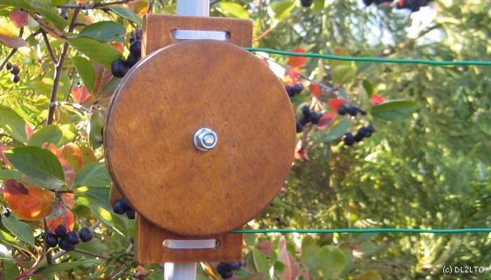 Umlenkrolle mit Strahler ...