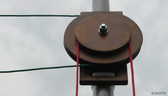 Umlenkrolle mit Strahler & Seilzugmechanismus ...