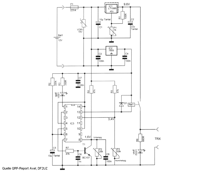 Schaltung FT817 DC Schutz