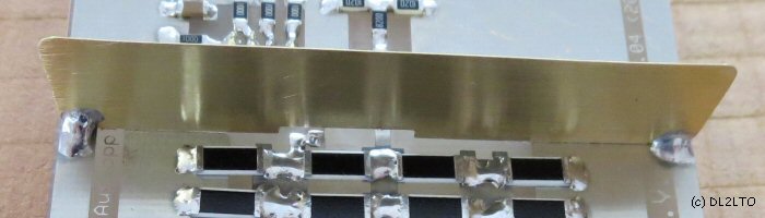 Details der bestückte Platine