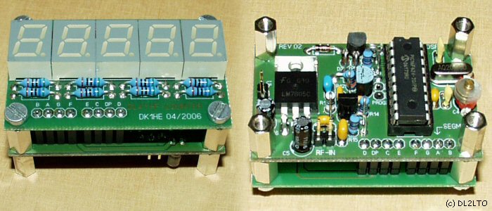 beide bestückten Zählerplatinen