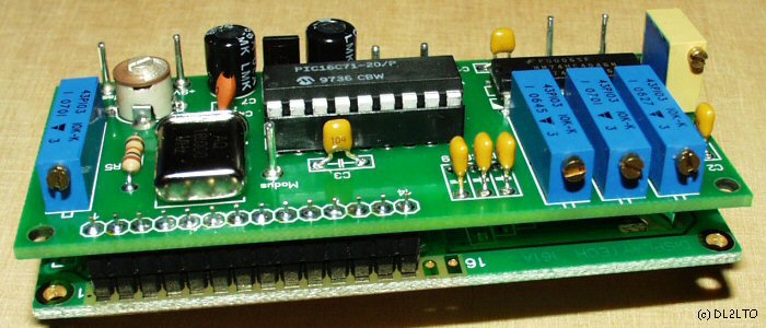 zusammengebauter Frequenzzähler