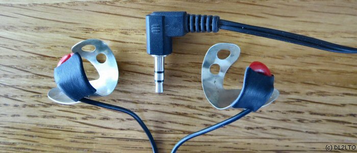 Einzelteile der Finger-Morse-Taste ...