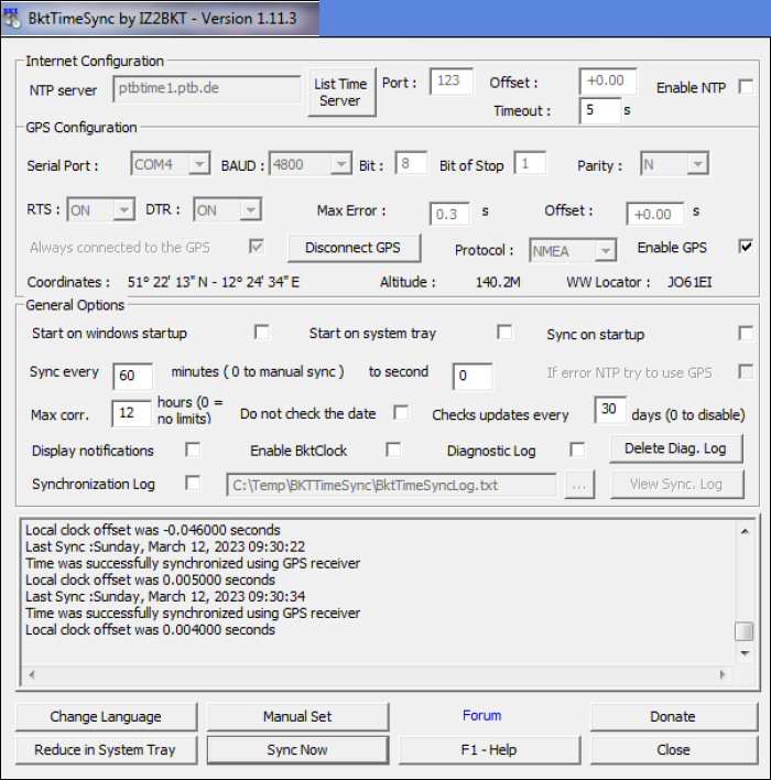 BKTTimeSync Software