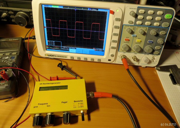 Rechteck am Oszilloskope