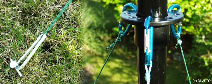 Abspannhülse mit Karabiner ...