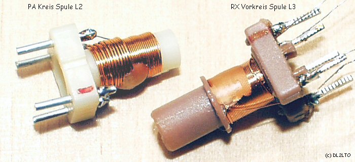 PA Spule und RX Vorkreispule im Detail