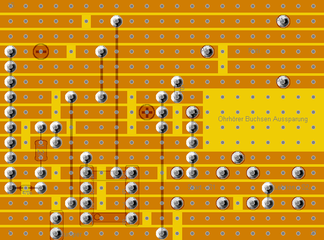 Lochrasterplatine R&uuml;ckseite