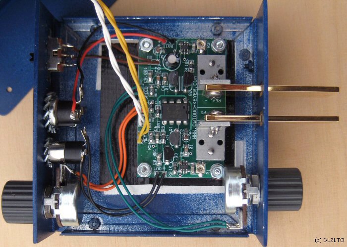 P5 Touch Paddle Keyer, Blick ins Gehäuseinnere