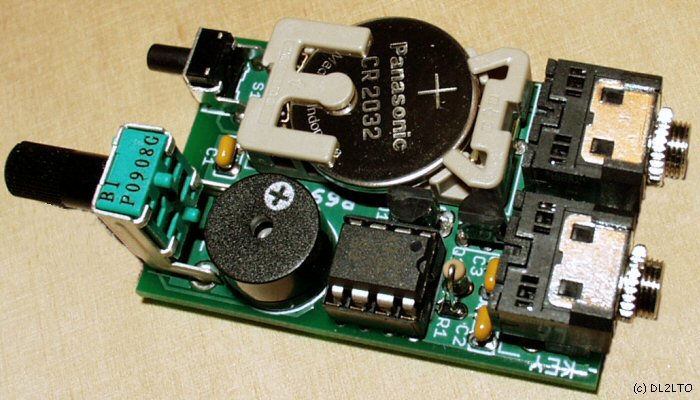 PicoKeyer-Plus, fertig aufgebaut ...