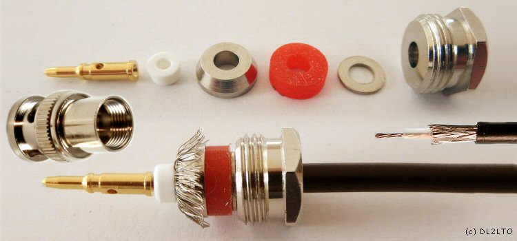 BNC Steckermontage, RG174 ...