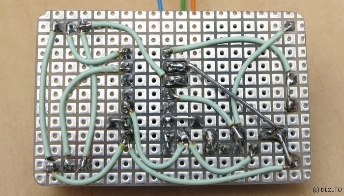 Verdrahtung der Lochrasterplatine ...