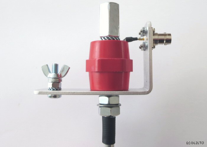 montierte Teleskophalterung