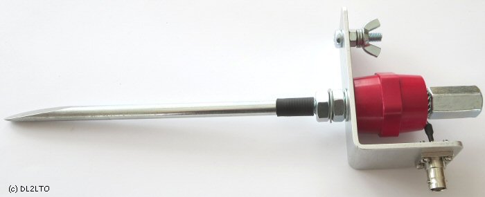 montierte Teleskophalterung