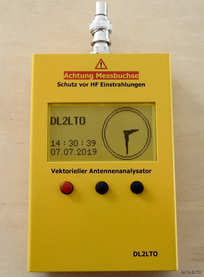 Fertig aufgebauter Analyser