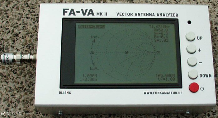 fertig aufgebauter vektorieller Antennenanalysator