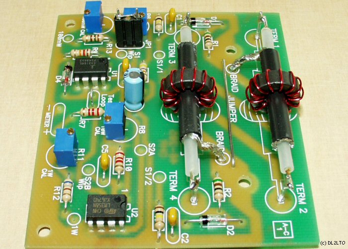 bestückte Leiterplatine