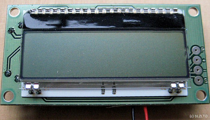 LC-Display aufgelötet