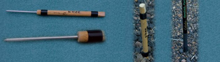 GFK Befestigungspflock aus Hartholz