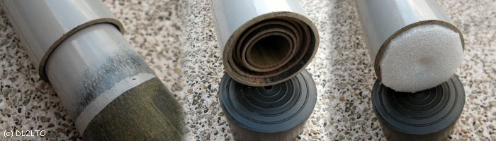 verstärkte Segmente und Schaumstoffscheibe