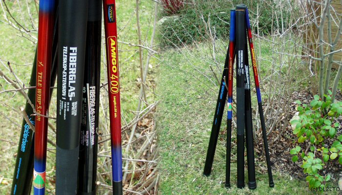 Auswahl verschiedener Portabelmaste